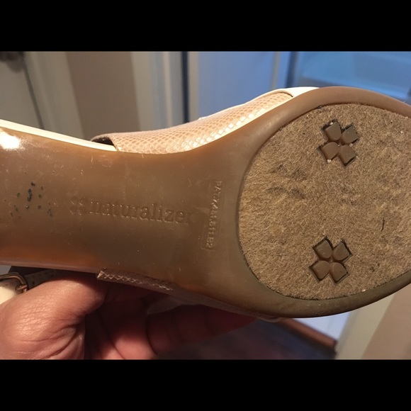 Cream Open-toe Heels - Picture 5 of 5